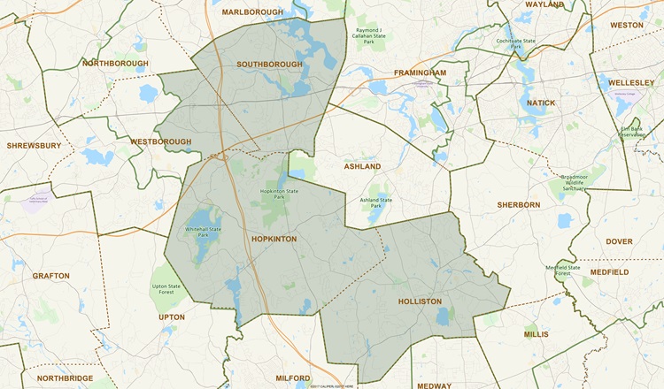 District Map of 8th Middlesex