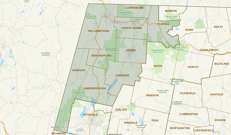 District Map of 1st Berkshire