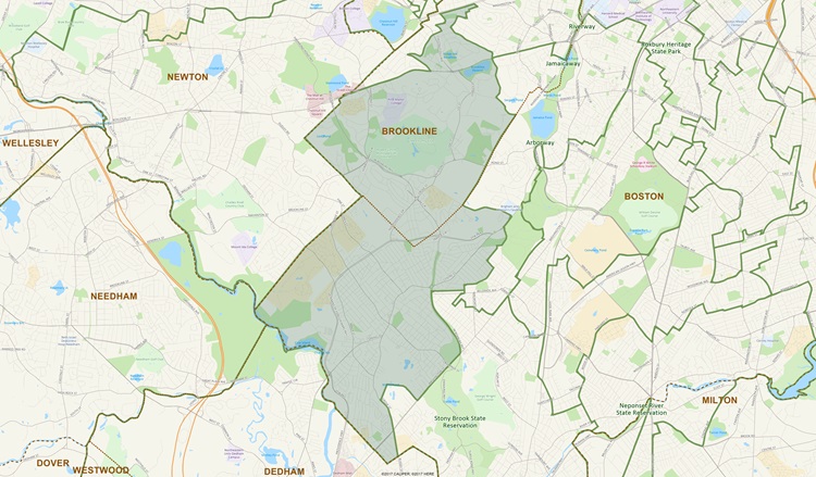 District Map of 10th Suffolk