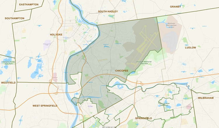 District Map of 8th Hampden
