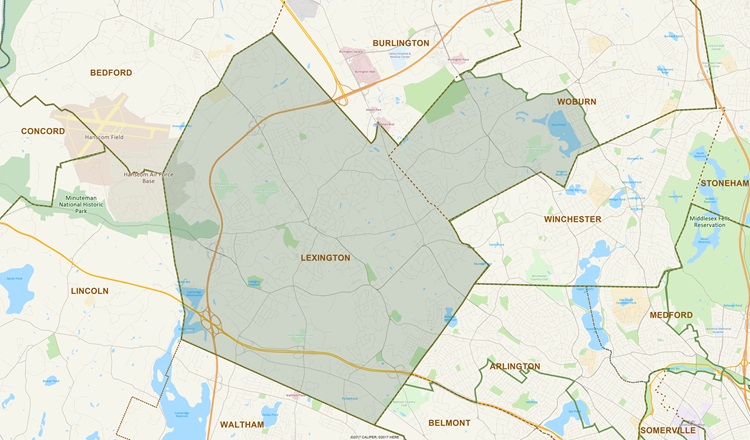 District Map of 15th Middlesex