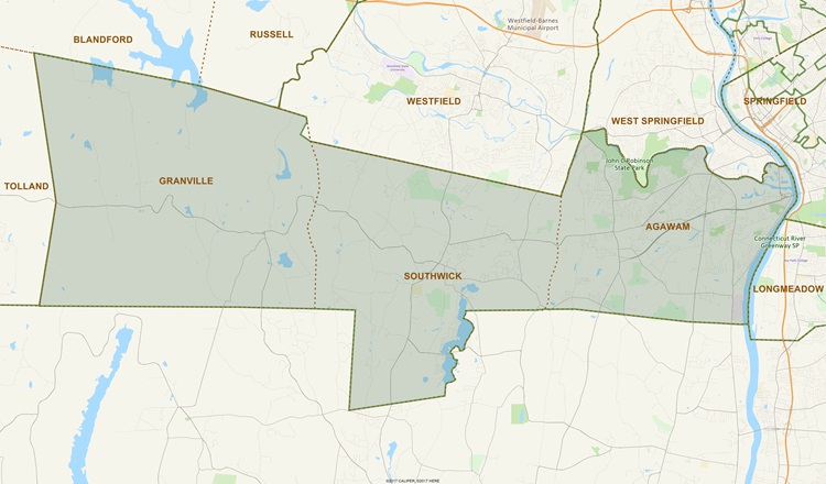 District Map of 3rd Hampden
