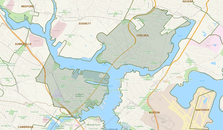 District Map of 2nd Suffolk