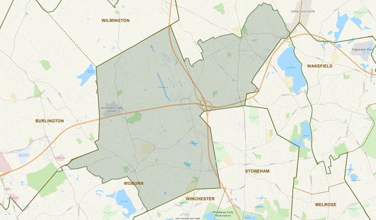 District Map of 30th Middlesex