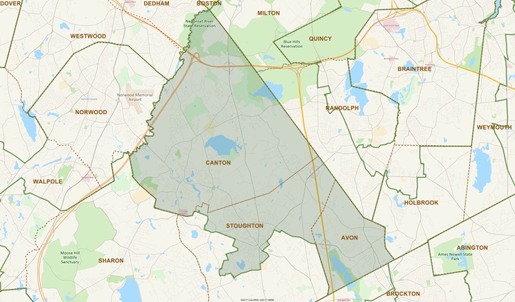 District Map of 6th Norfolk