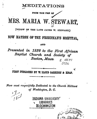 Thumbnail for Maria W. Stewart (1803-1879)
