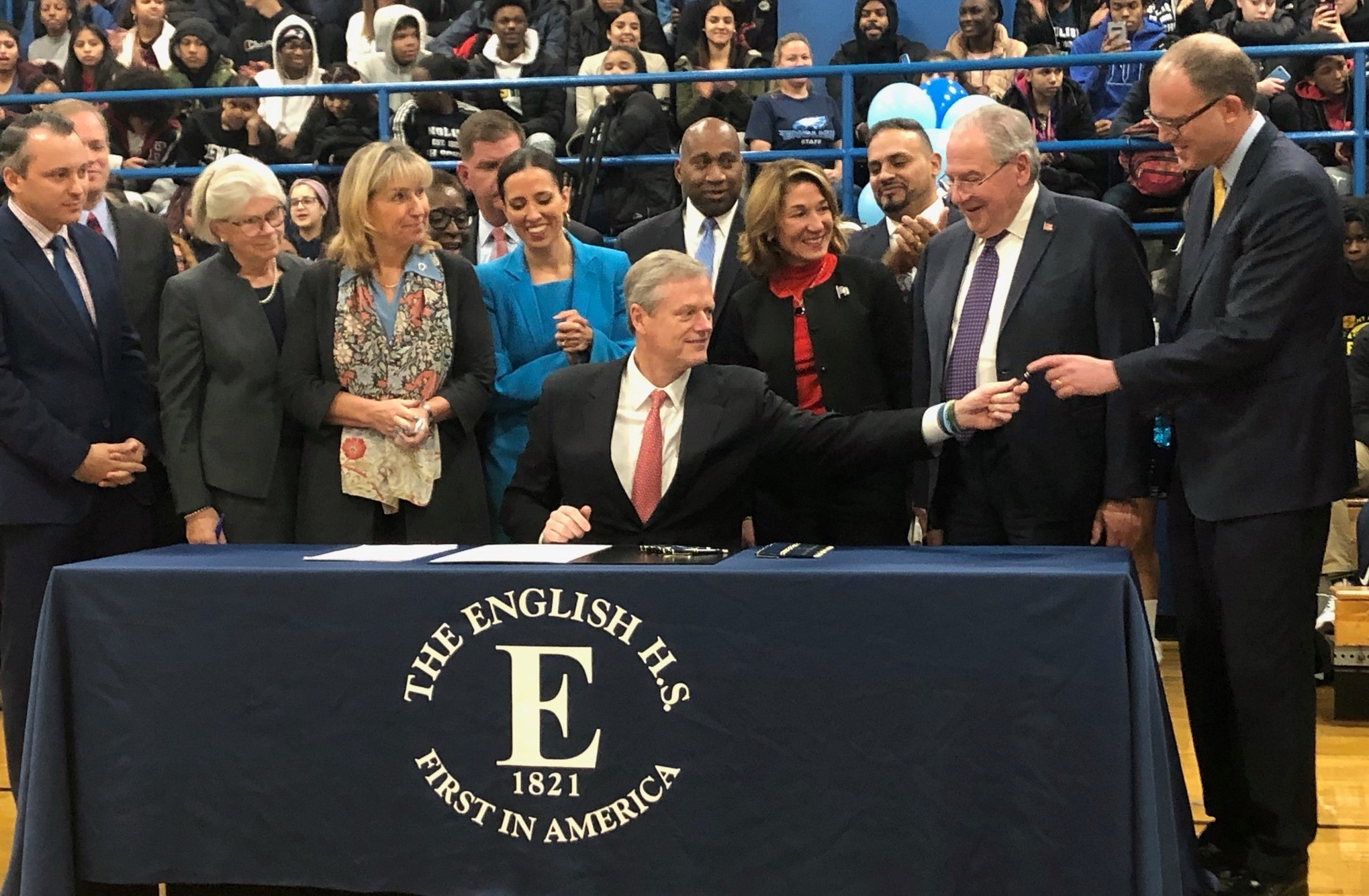 Thumbnail for Sen. Jason Lewis Joins Gov. Charlie Baker for Signing of the Student Opportunity Act