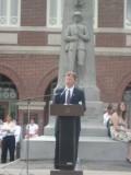 Thumbnail for Rep. Durant speaking in front of the Civil War Memorial in Charlton