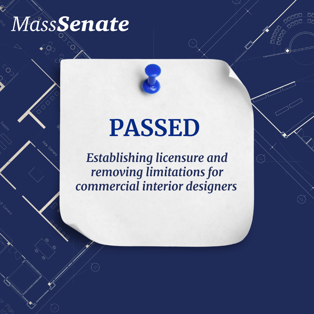 PASSED: Establishing licensure and removing limitations for commercial interior designers